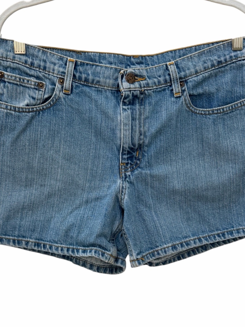 Vintage Polo Jeans Co Ralph Lauren Saturday Short High Rise Denim Shorts Size 10 - Picture 2 of 12